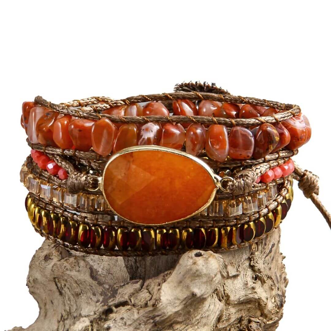 Bracelete Cornalina – Energia e Vitalidade