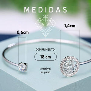Árvore da Vida, Bracelete com Pedra Zircônia, Joia Espiritual, Acessório de Equilíbrio, Bracelete Ajustável, Estilo e Espiritualidade, Moda com Significado, Presente com Significado, Pulseira Elegante, Beleza e Simbolismo, Joia Inspiradora, Conexão com a Natureza, Design Sofisticado, Pulseira Versátil, Bracelete de Crescimento, Árvore da Vida e Zircônia, Jóia de Renovação, Estilo e Harmonia, Presente com Propósito, Bracelete Leve e Confortável, Expressão de Espiritualidade.