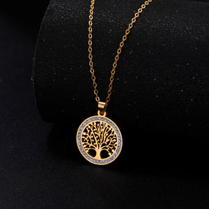 Colar Árvore da Vida, Joia de Aço Inoxidável, Harmonia Natural, Símbolo de Equilíbrio, Acessório Dourado e Prateado, Colar de 50 cm, Conexão com a Vida, Beleza Duradoura, Elegância em Aço, Estilo Árvore da Vida, Joia Significativa, Celebre o Crescimento, Peça Única de Aço, Energia Positiva, Acessório Versátil, Presente com Significado, Design Exclusivo, Brilho Duradouro, Inspiração Natural, Elegância em Cada Detalhe.