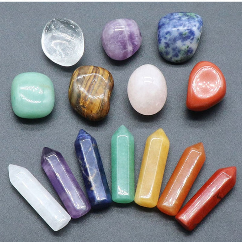 Kit Pedras Energéticas de 7 Chakras