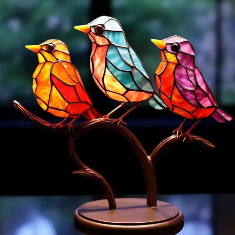 Decoração Harmonia dos Pássaros em Acrílico