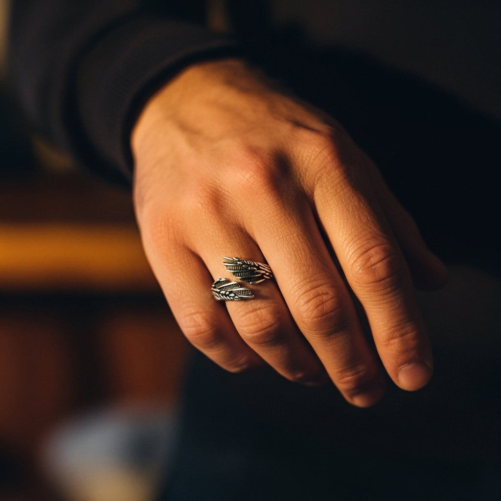 Anel Asas Vintage em Prata 925