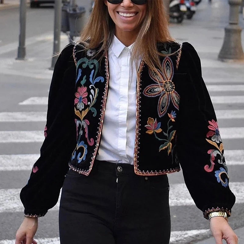 Casaco Feminino Bohemian de Veludo