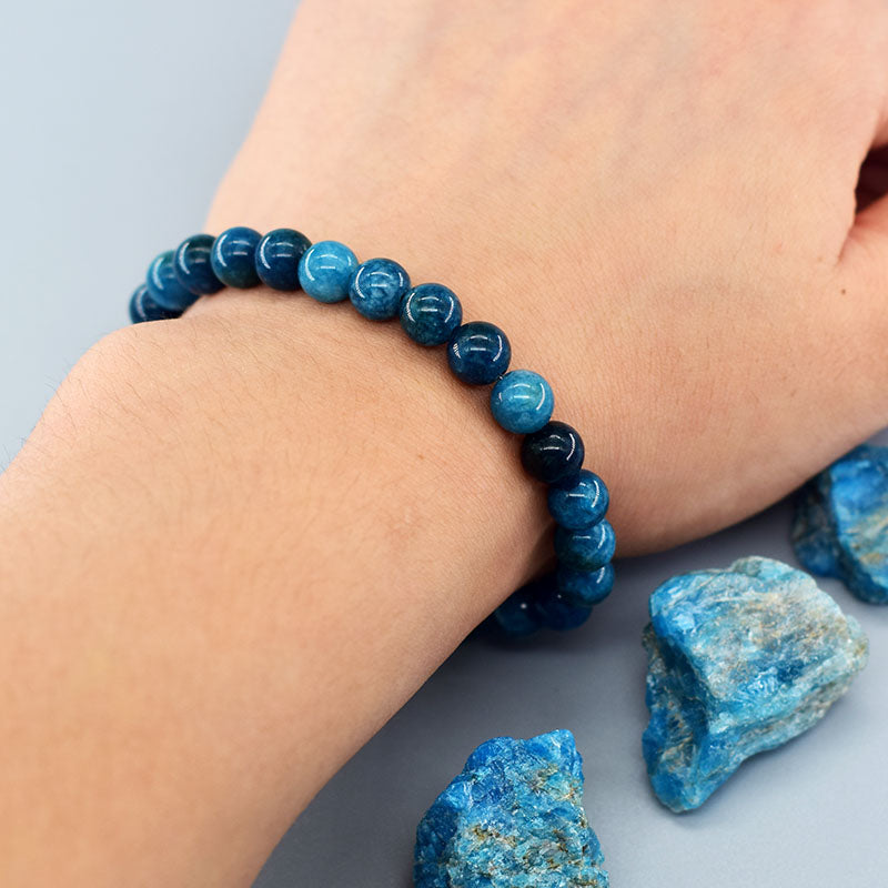 Pulseira Apatita Azul - Intuição e Comunicação