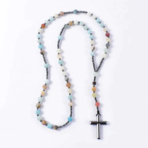 Terço de Pedras Naturais, Terço Igreja Católica, Rosário de Maria, terço de são miguel arcanjo, terço da divina providencia, Rosário, Mookaite, Envio Rápido, Parcelamento em até 12x, Entrega Grátis.