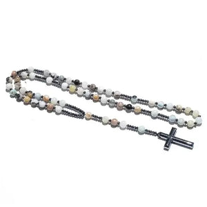 Terço de Pedras Naturais, Terço Igreja Católica, Rosário de Maria, terço de são miguel arcanjo, terço da divina providencia, Rosário, Mookaite, Envio Rápido, Parcelamento em até 12x, Entrega Grátis.