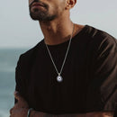 Colar Protetor, Olho Grego, Aço Inoxidável, Elegância Duradoura, Moda Masculina, Amuleto Simbólico, Proteção Espiritual, Acessório de Estilo, Talismã Grego, Joia Resistente, Colar Masculino, Estilo e Proteção, Aço de Qualidade, Design Único, Jóia Durável, Elegância Moderna, Talismã contra Mau-Olhado, Colar Exclusivo, Símbolo de Proteção, Presente Significativo.