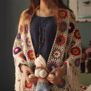 Poncho Feminino Boho Floral