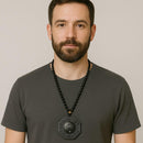 Colar Masculino Obsidiana Yin e Yang
