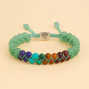 Pulseira 7 Chakras Dupla Camada - Auxilia na Meditação