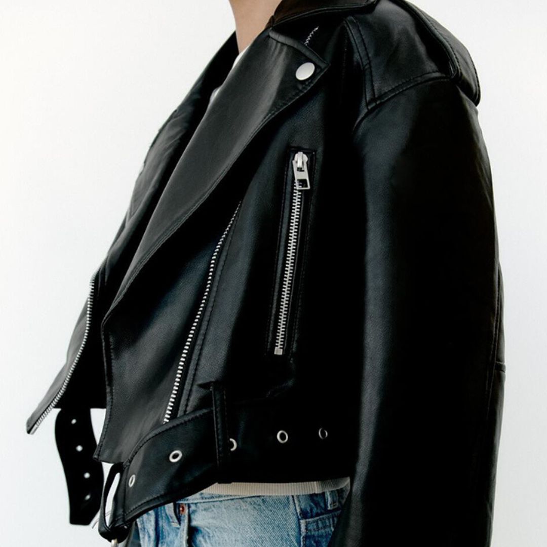 Jaqueta Feminina de Couro Black Charm