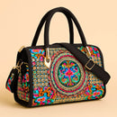 Bolsa Boho Chic Mandala Encantuz Bordada