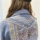 Jaqueta Jeans Bordada Boho Autentic
