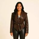 Jaqueta Feminina Vintage Brown