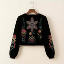 Jaqueta Feminina de Veludo Boho Hippie