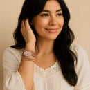 Bracelete do Amor Quartzo Rosa e Rodocrosita