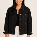 Jaqueta Jeans Feminina Boho Flor de Mandala