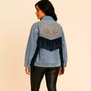 Jaqueta Jeans Bordada Boho Autentic