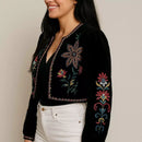 Jaqueta Feminina de Veludo Boho Hippie