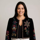 Jaqueta Feminina de Veludo Boho Hippie