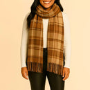 Cachecol Xadrez Boho