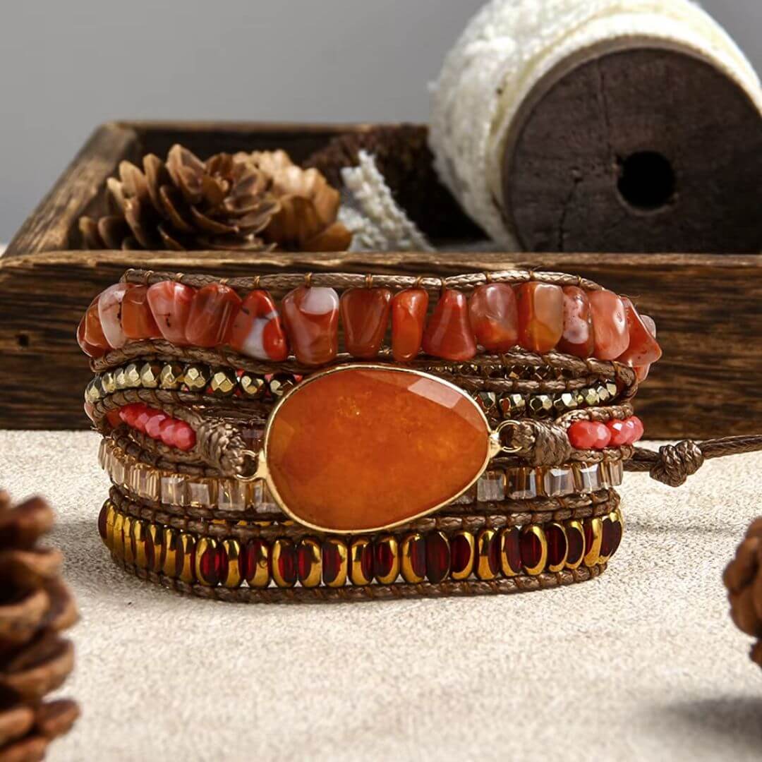 Bracelete Cornalina – Energia e Vitalidade