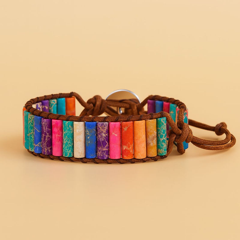 Bracelete Alinhamento dos 7 chakras de pedras Naturais