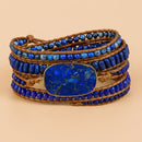 Bracelete Pedra Lápis Lazuli - Sabedoria e Conhecimento