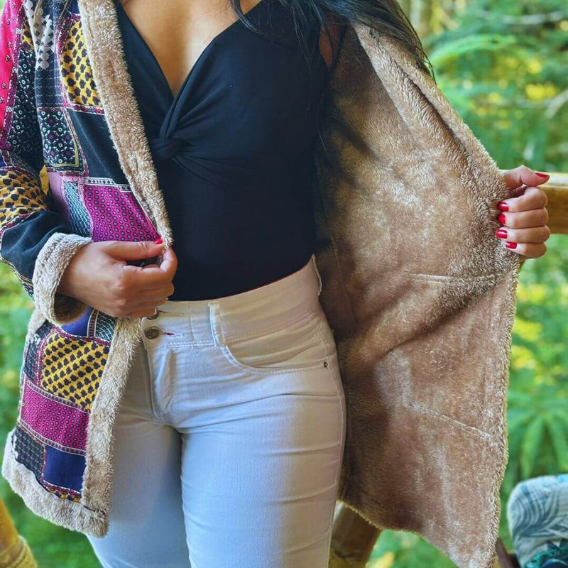 Casaco de Inverno Boho Acolhedor