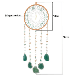 Filtro dos Sonhos, Pedra Aventurina, Ambiente Calmo, Tranquilidade em Casa, Energia Positiva, Artesanato Feito à Mão, Decoração Espiritual, Aventurina Verde, Equilíbrio Vital, Cura Física, Proteção do Coração, Harmonia nos Relacionamentos, Estresse, Insônia, Meditação, Presente Significativo, Joia Artesanal, Energia Curativa, Decoração Interativa, Serenidade em Casa.