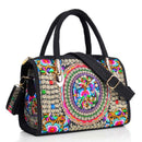 Bolsa Boho Chic Mandala Encantuz Bordada