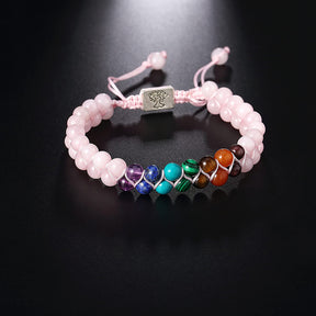 Pulseira 7 Chakras Dupla Camada - Auxilia na Meditação