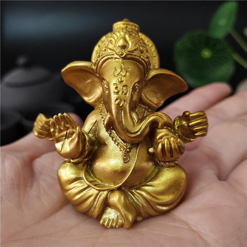 Estátua de Decoração Elefante Ganesha - Atrai Prosperidade