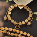 Japamala 108 Contas + Pulseira Citrino  Atrai Prosperidade e Sucesso