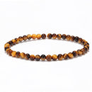 Conjunto de Pulseiras Budista Olho de Tigre + Bracelete em Prata Tibetana