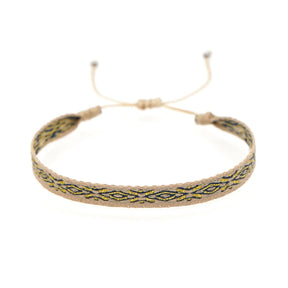 Conjunto de Pulseiras Budista Olho de Tigre + Bracelete em Prata Tibetana