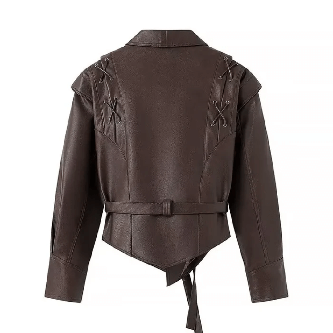 Jaqueta Feminina Vintage Brown