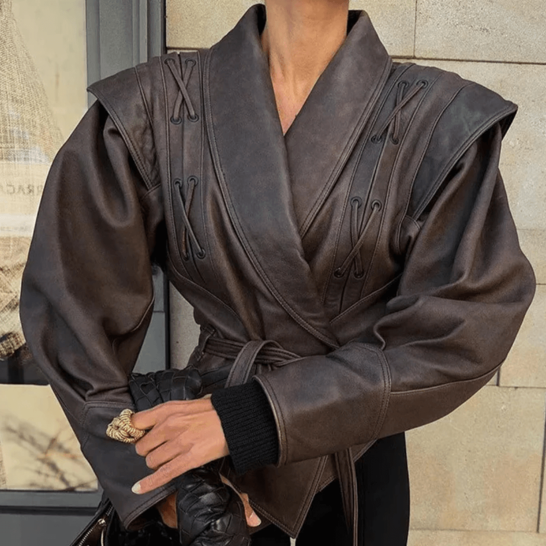 Jaqueta Feminina Vintage Brown