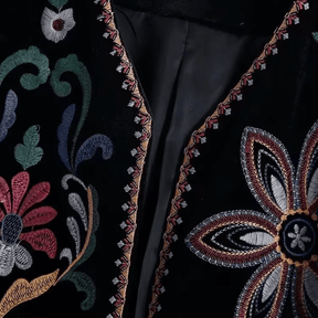 Jaqueta Feminina de Veludo Boho Hippie