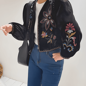 Jaqueta Feminina de Veludo Boho Hippie