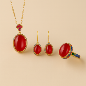 Kit Joias de Cornalina - Chakra Sacral