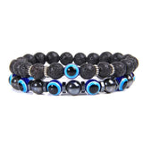 Kit 2 Pulseiras de Olho Grego - Afasta Mau Olhado