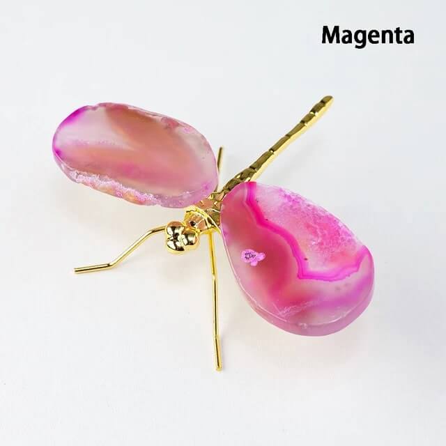 Decoração em Pedra Ágata, Libélulas de Pedra Natural, Energia Positiva para o Ambiente, Equilíbrio e Harmonia, Pedras Naturais para Prosperidade, Beleza e Significado na Decoração, Libélulas Esculpidas em Ágata, Aura Positiva para o Lar, Significado das Pedras Naturais, Equilíbrio Emocional e Espiritual, Decoração Zen em Ágata, Limpeza Energética do Ambiente, Atraia Prosperidade e Amor, Tamanho Médio de 11 a 13cm, Pedras Ágata Rosa, Azul e Verde