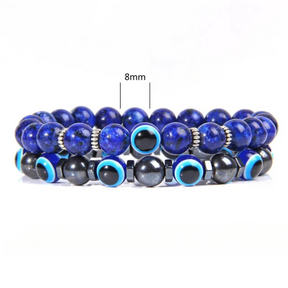 Kit 2 Pulseiras de Olho Grego - Afasta Mau Olhado