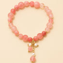 Pulseira Quartzo Rosa - Pedra do Amor