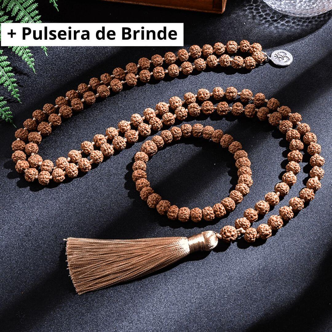 Japamala 108 Contas Rudraksha Natural