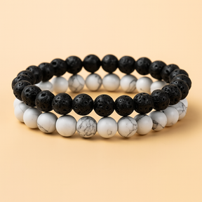 Pulseiras de Pedras Naturais Para Casais - [Compre1 e leve 2]