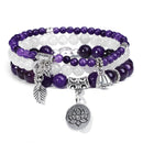 Trio de Pulseiras Feminina Elo de Lótus