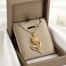 Colar Feminino Laços de Girassol