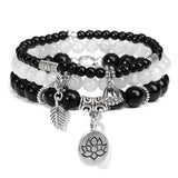 Trio de Pulseiras Feminina Elo de Lótus